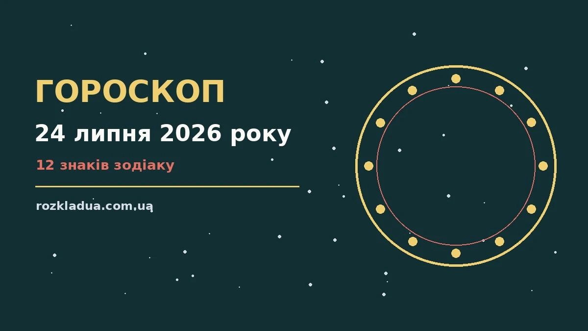 Зодіакальний знак на тлі ранкового неба як символ гороскопу на 24 липня 2026 року