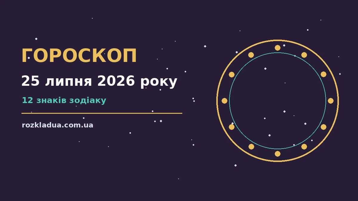 Зоряне небо над містом у теплий літній вечір, символ гороскопу на 25 липня 2026 року