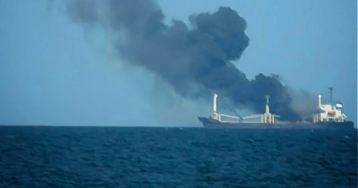 Цивільне судно в Чорному морі, яке зазнало російського удару