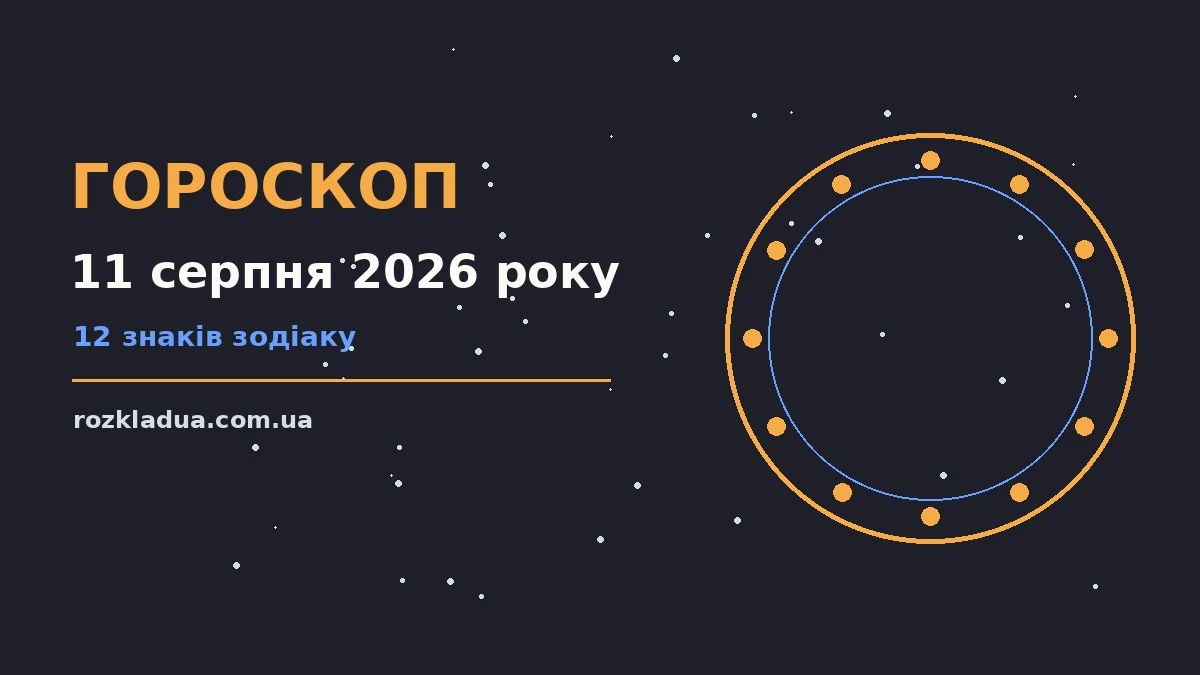 Гороскоп на 11 серпня 2026 року — кар’єра, фінанси, переговори