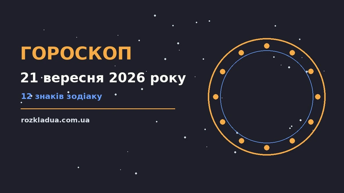 Календар 21 вересня 2026 року, чашка кави та блокнот для планування дня