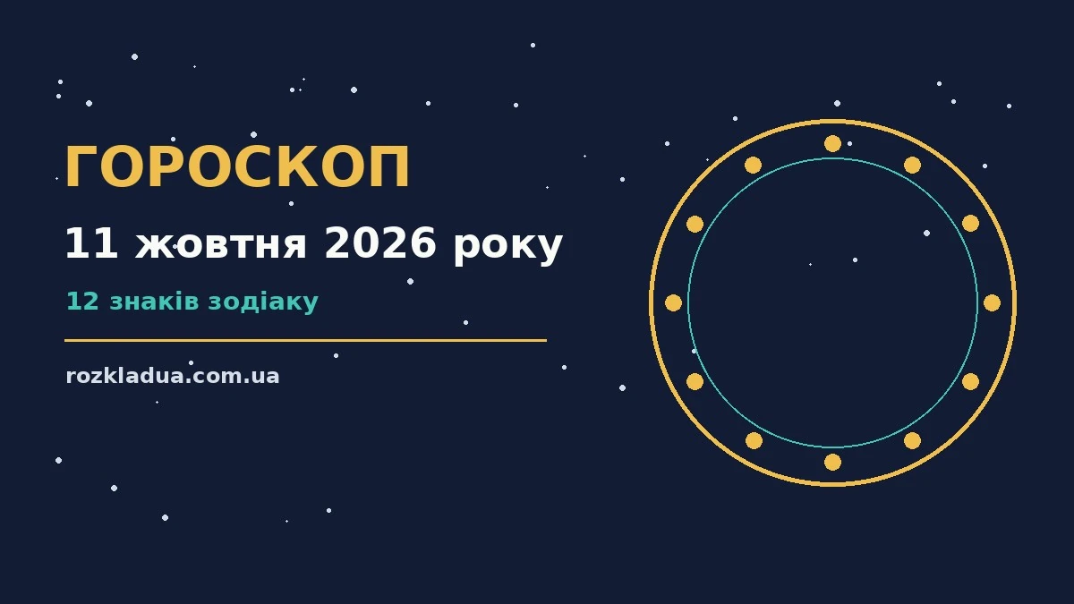 Гороскоп на 11 жовтня 2026 року: головні підказки дня про події, зустрічі та вибір