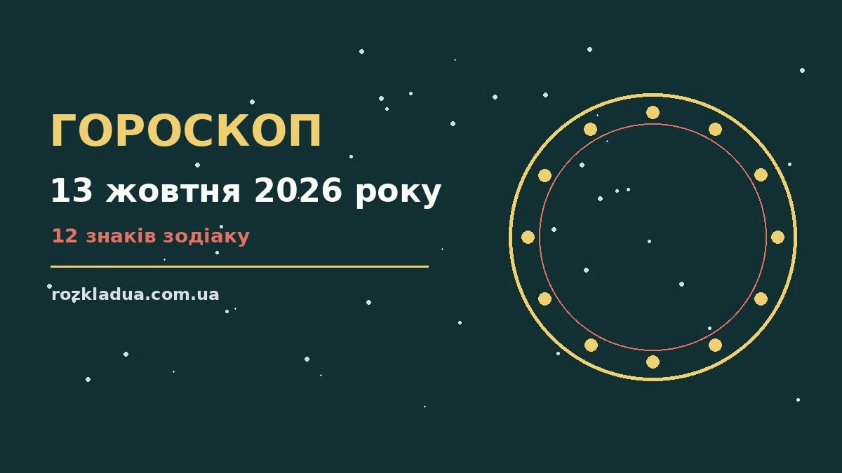 Гороскоп на 13 жовтня 2026 року: головні підказки дня про події, зустрічі та вибір