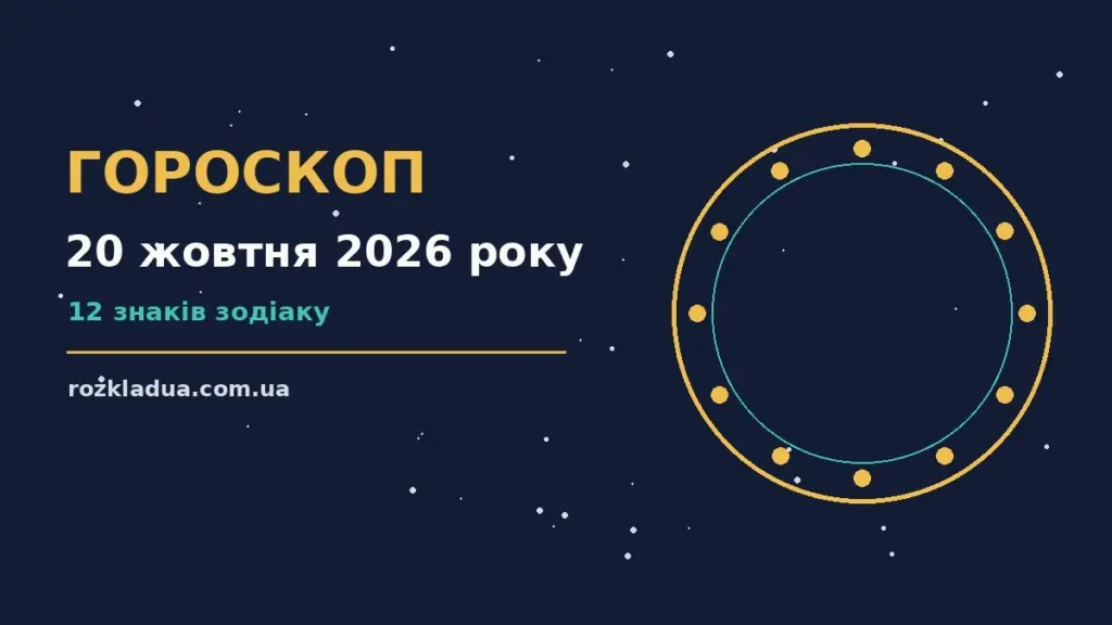 Гороскоп на 20 жовтня 2026 року: головні підказки дня про події, зустрічі та вибір