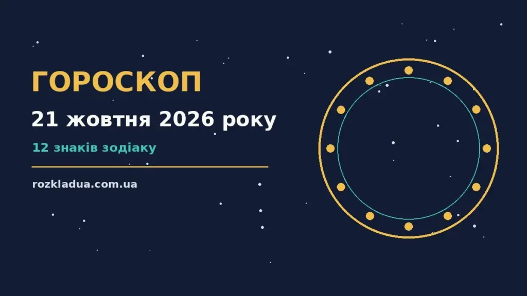 Гороскоп на 21 жовтня 2026 року: головні підказки дня про події, зустрічі та вибір