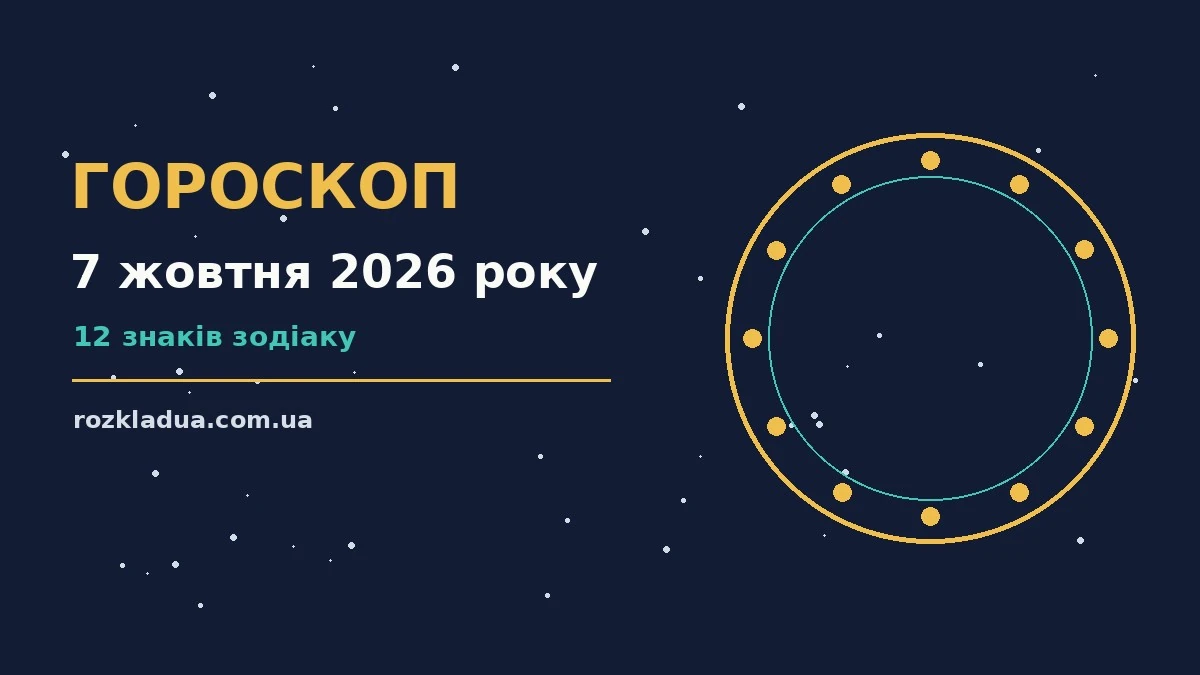 Гороскоп на 7 жовтня 2026 року: головні підказки дня про події, зустрічі та вибір