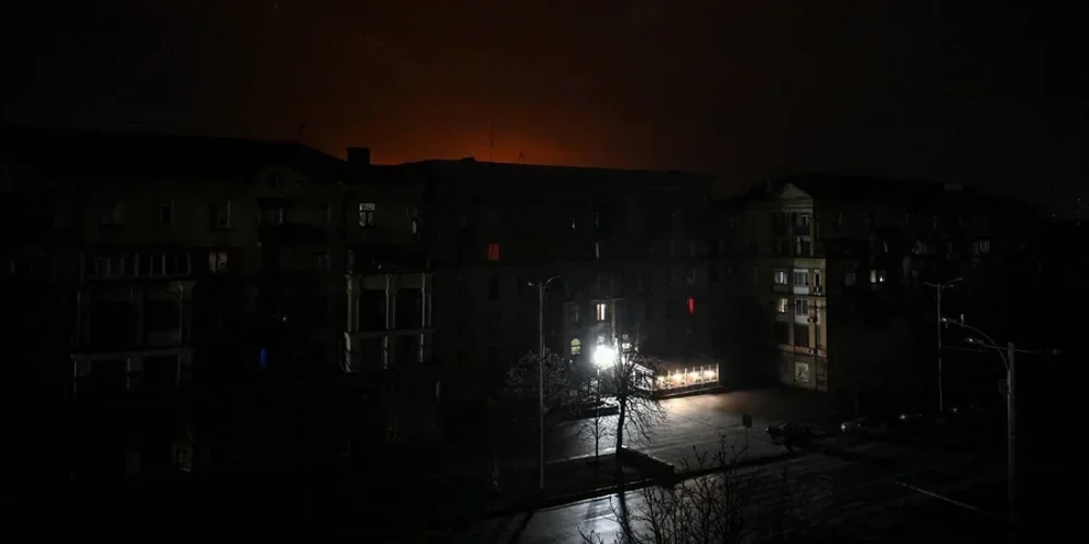 Російські безпілотники під час атаки на об'єкти енергетики на Волині